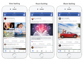 Example of engagement baiting. Source: www.facebook.com