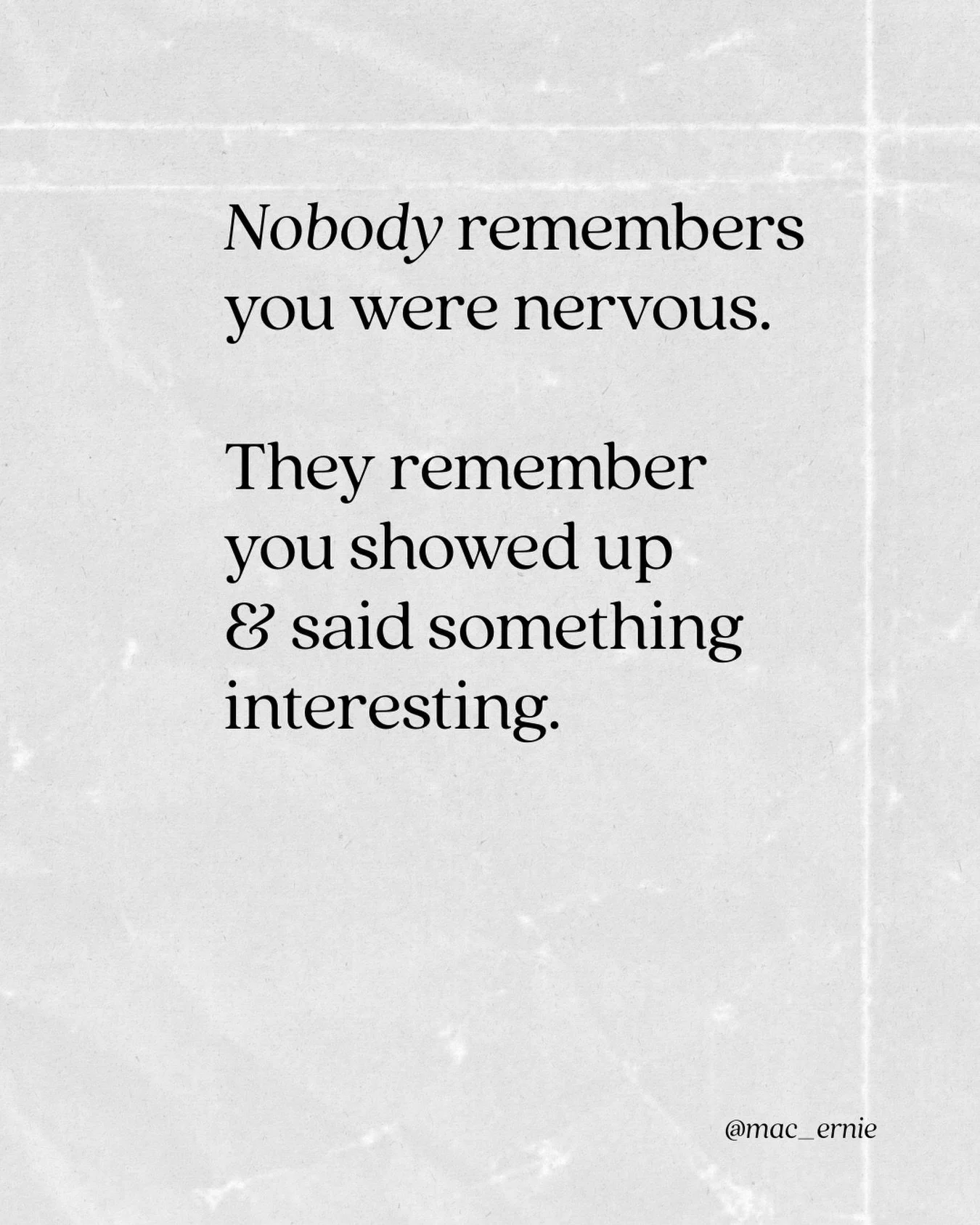 I&rsquo;ve watched incredibly knowledgeable people sit back and say nothing for years because they didn&rsquo;t feel ready or put together. I&rsquo;ve also watched people with a fraction of their experience and knowledge build real influence simply b