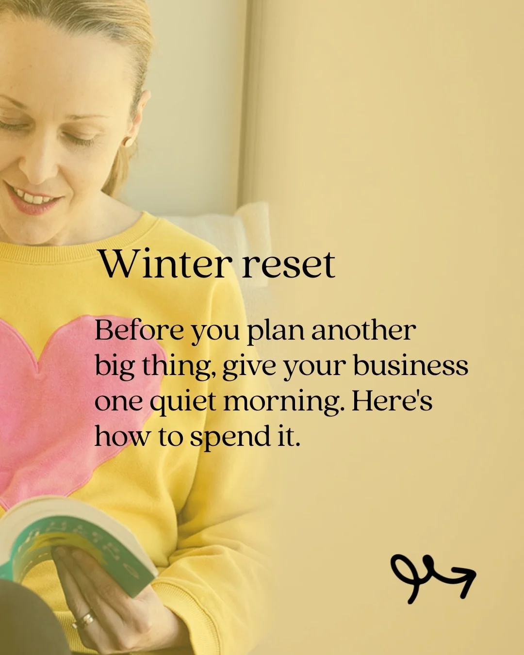 A quiet morning is worth more to your winter marketing than another launch or batching Reels that aren&rsquo;t bringing the attention you need.

Here&rsquo;s how I&rsquo;d spend a quiet morning:

I&rsquo;d focus less energy on what&rsquo;s missing, m