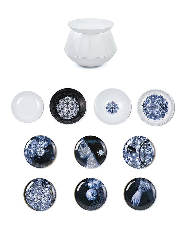 Faux Samblants / set of bowls / melamine bowls / stylish bowls