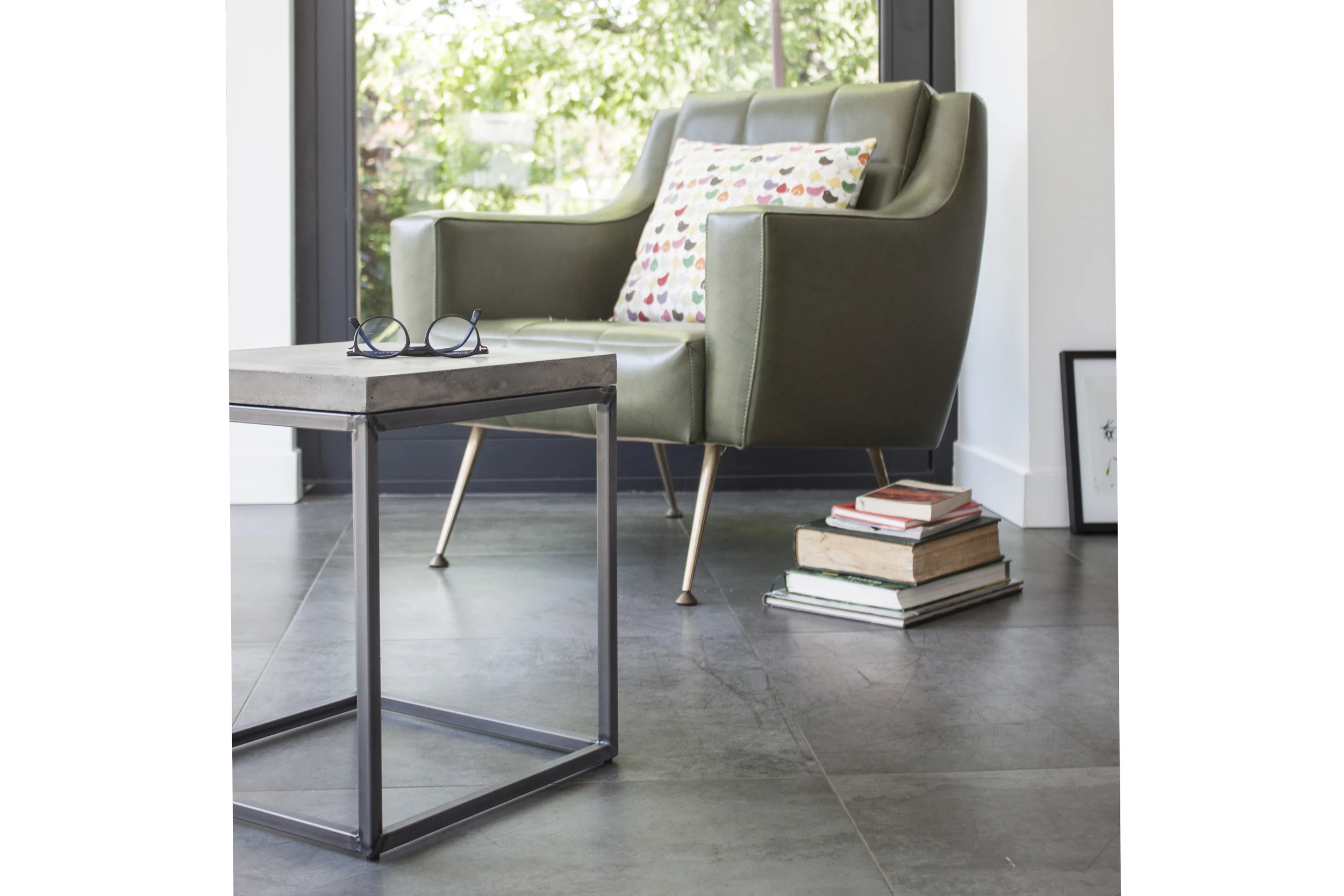 concrete / side / table / quirky