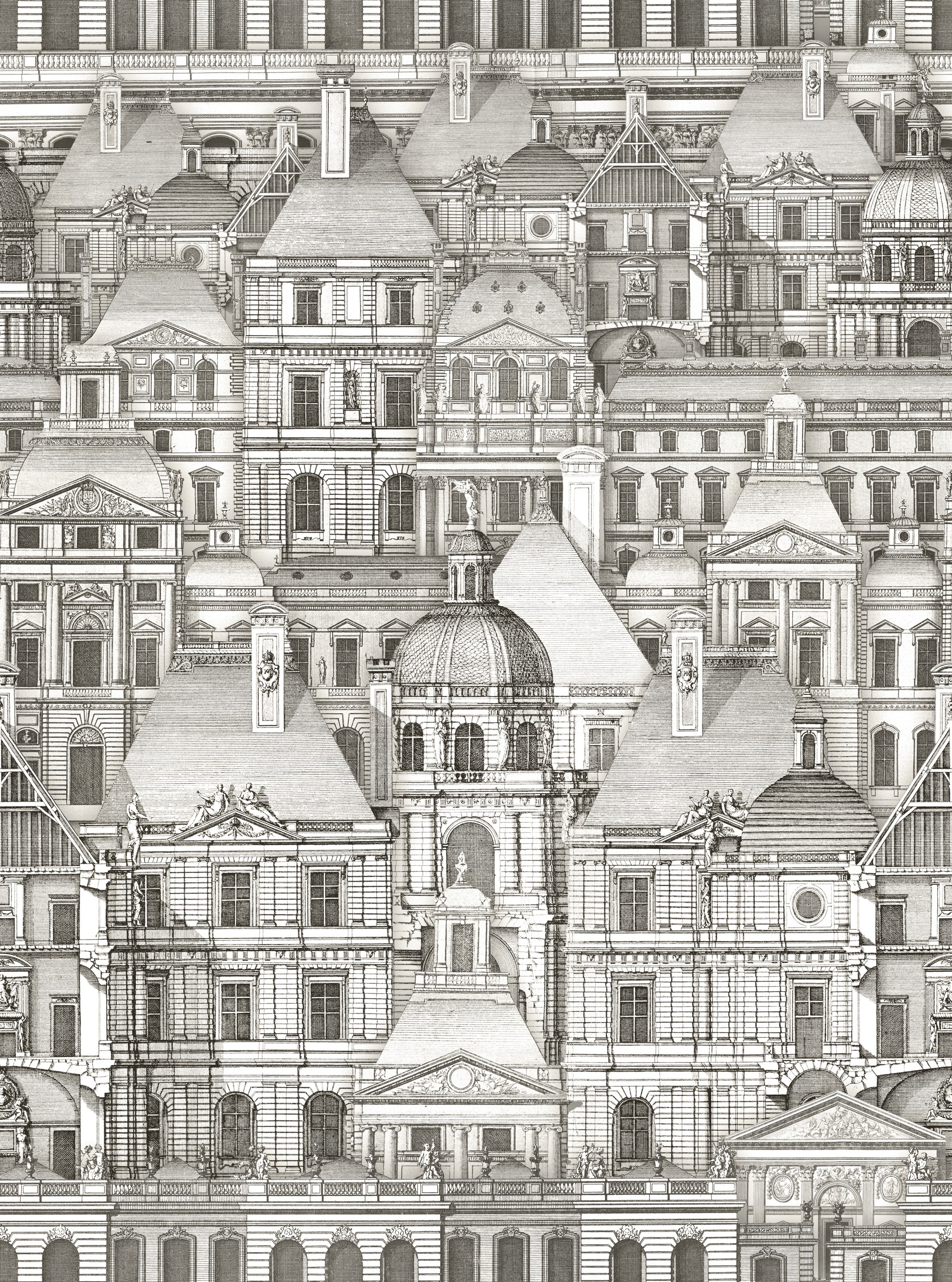 Louvre wallpaper / mind the gap wallpaper / houses wallpaper