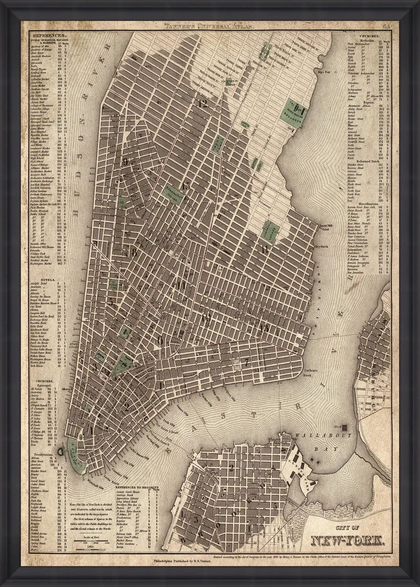 City of New York / framed art print / mind the gap