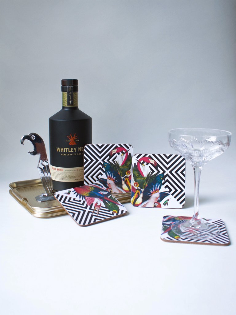 Geometric Aviary coasters / divine savages coasters