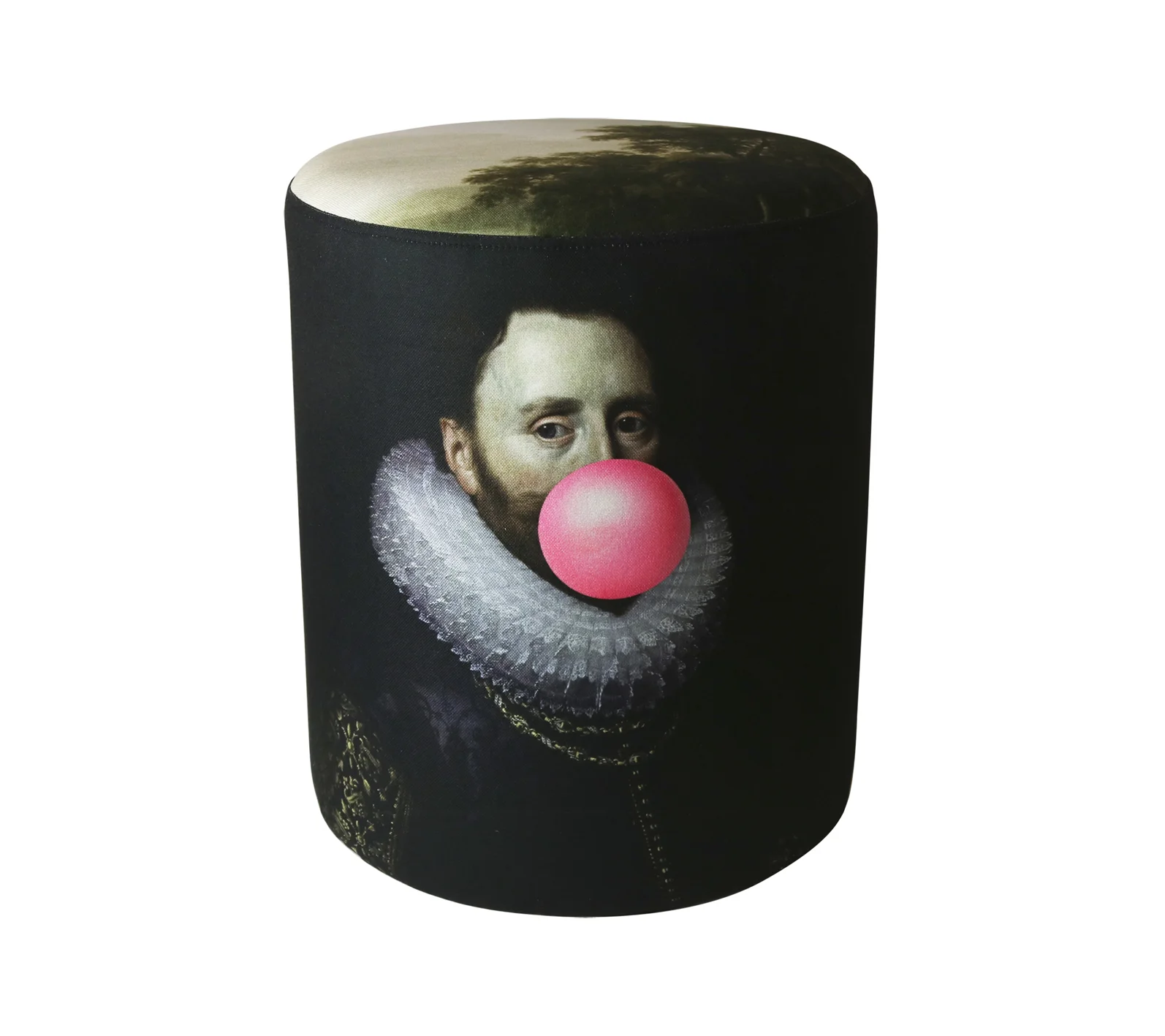 Bubblegum pouffe / bubblegum portait pouffe / mineheart stockist