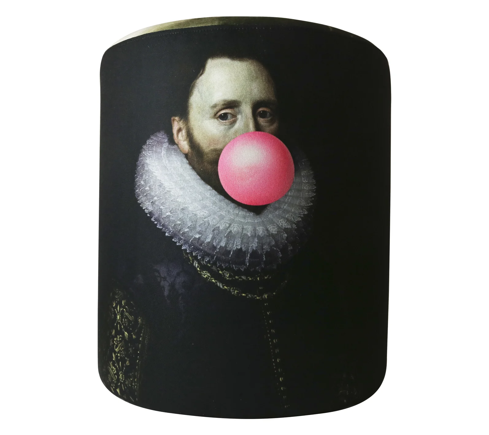Bubblegum portrait pouffe / bubblegum man / mineheart stockist