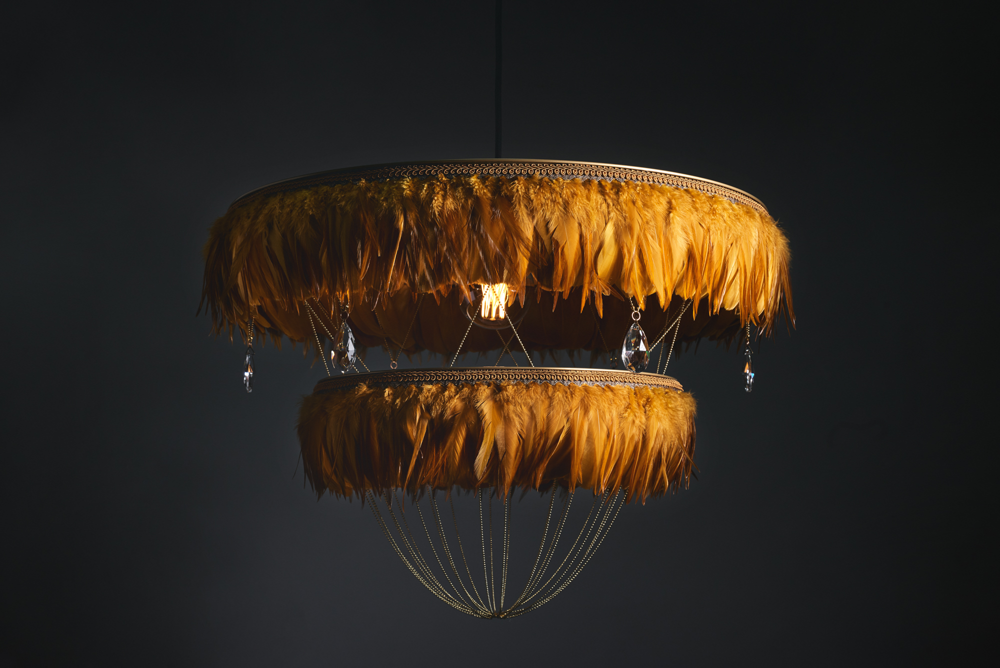 Feather chandelier / bertie feather chandelier / bertie lighting