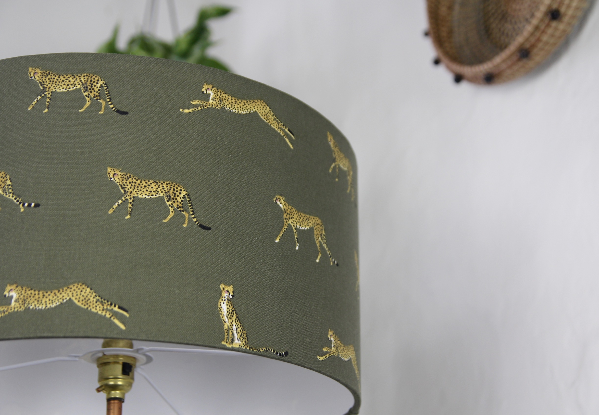 Made by Mustard / cheetah lampshade