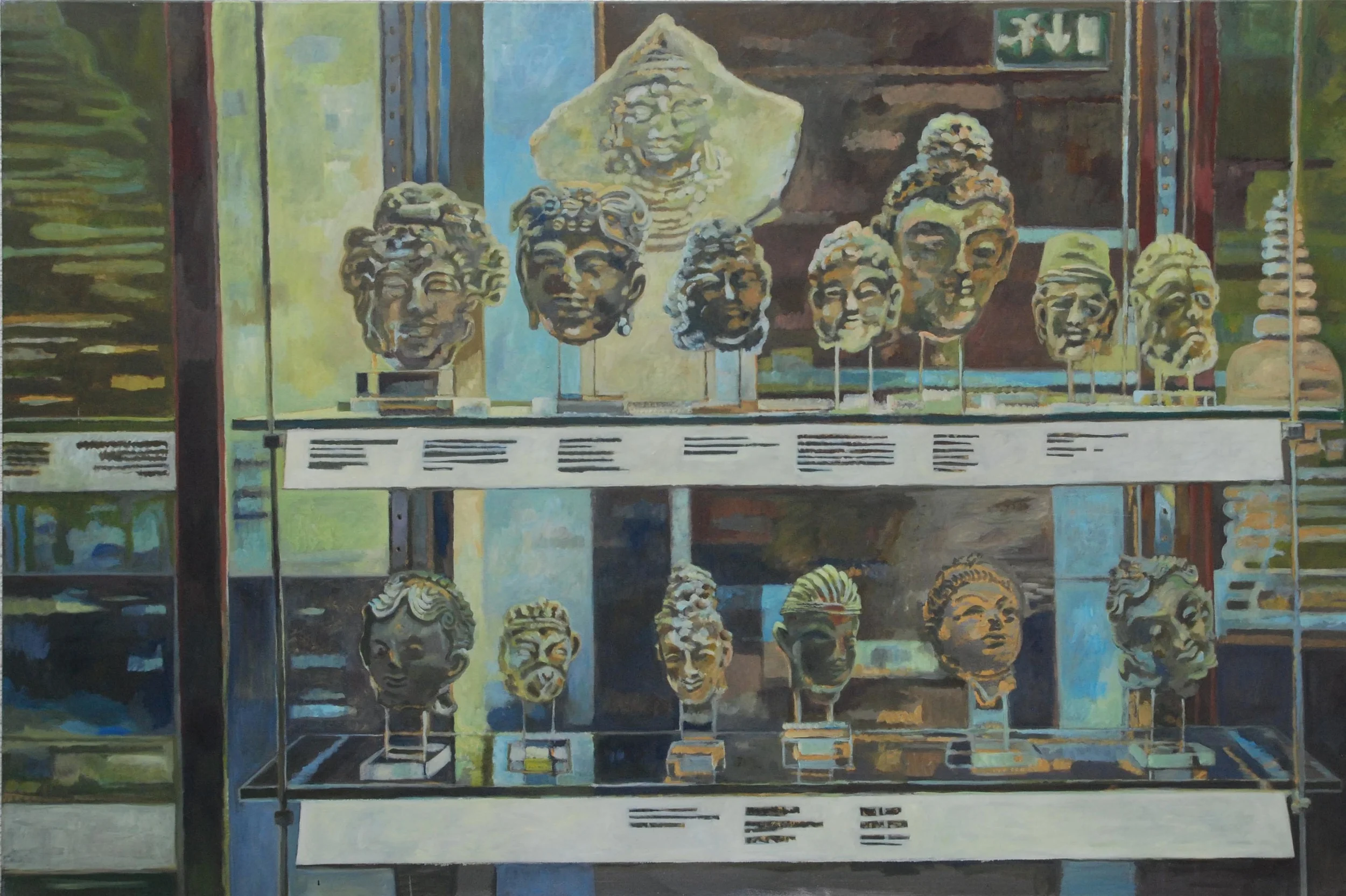 showcase oil & eggtempera on canvas 150 x 195 cm 1997