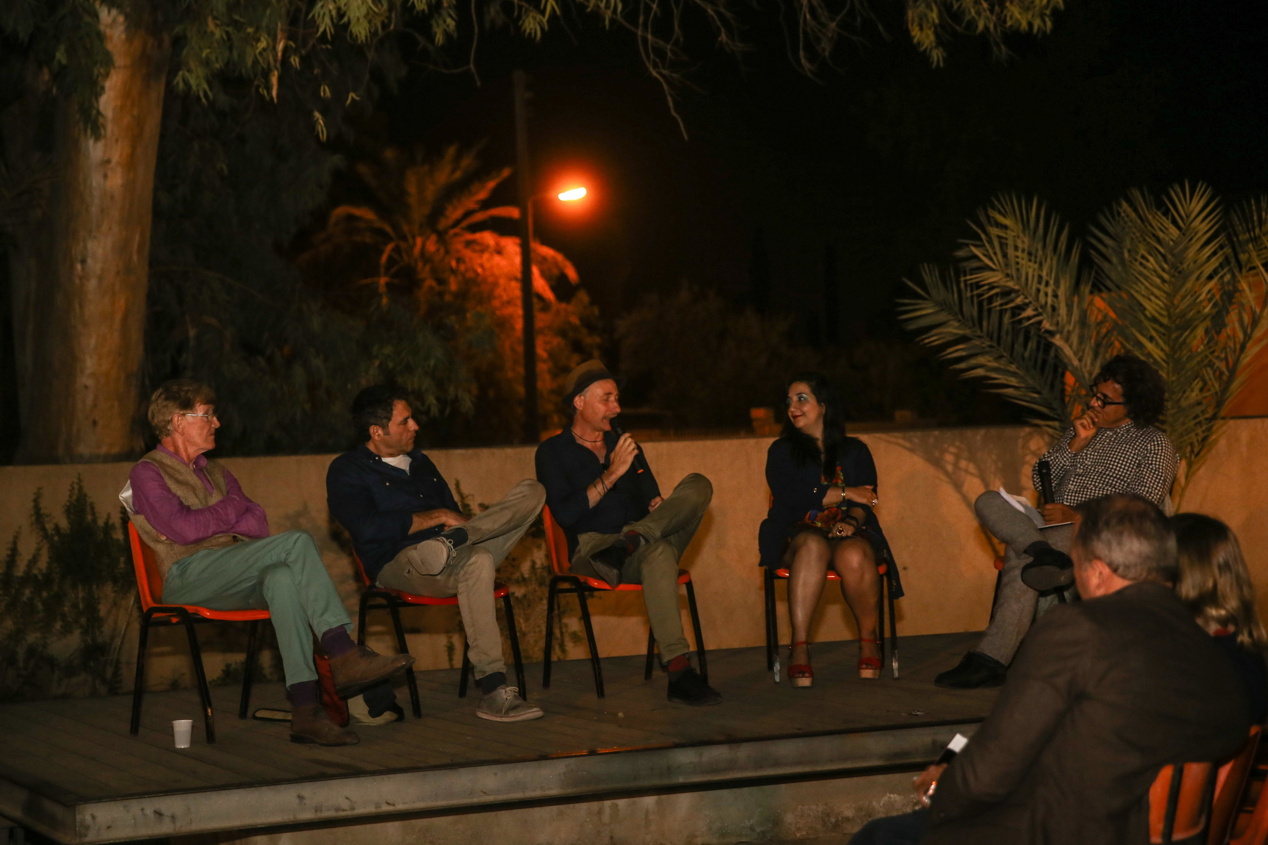 post-film panel discussion in Nicosia