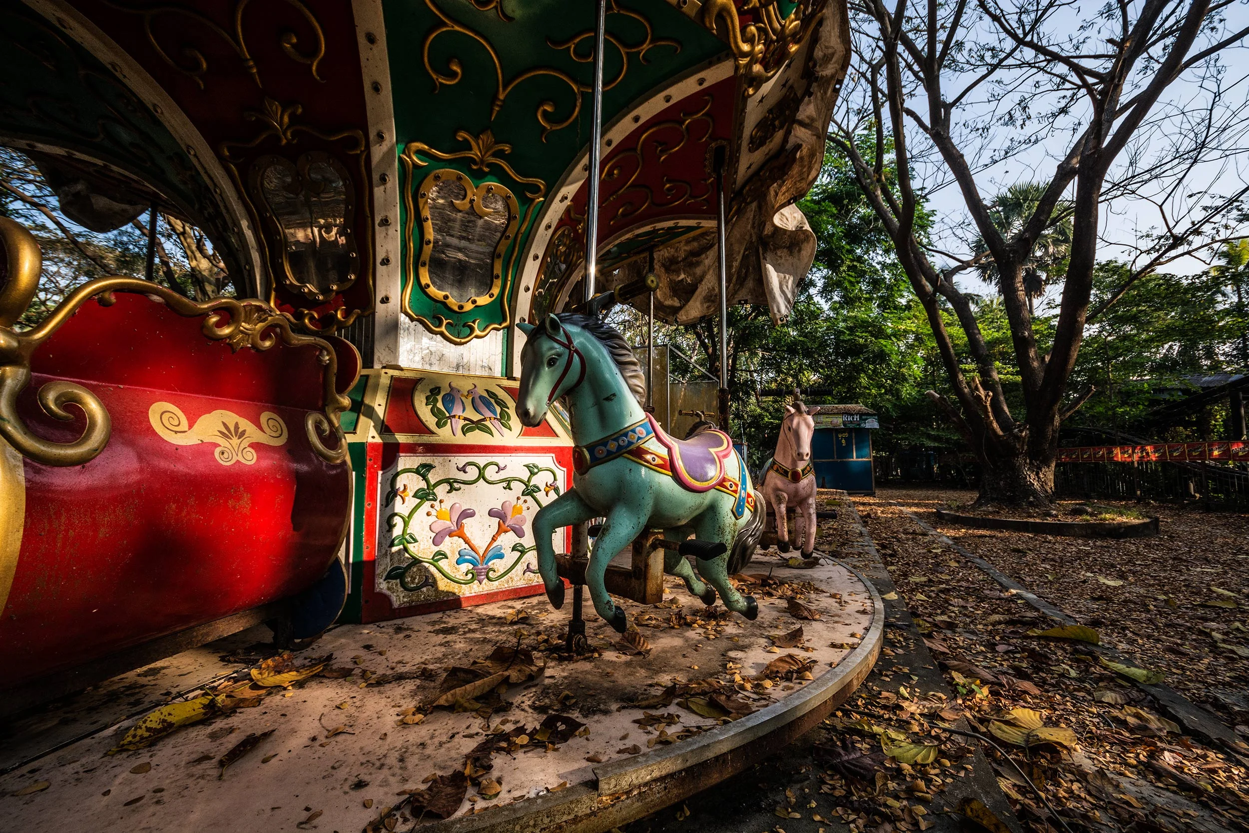 Abandoned amusement park in Yangon