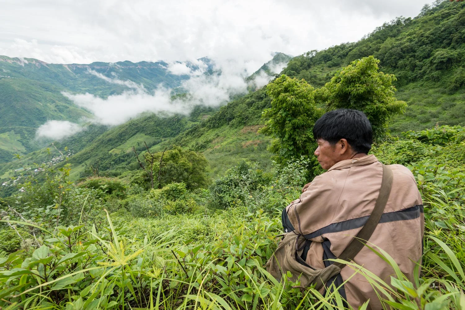 Thiau Za Dal surveys the orchard