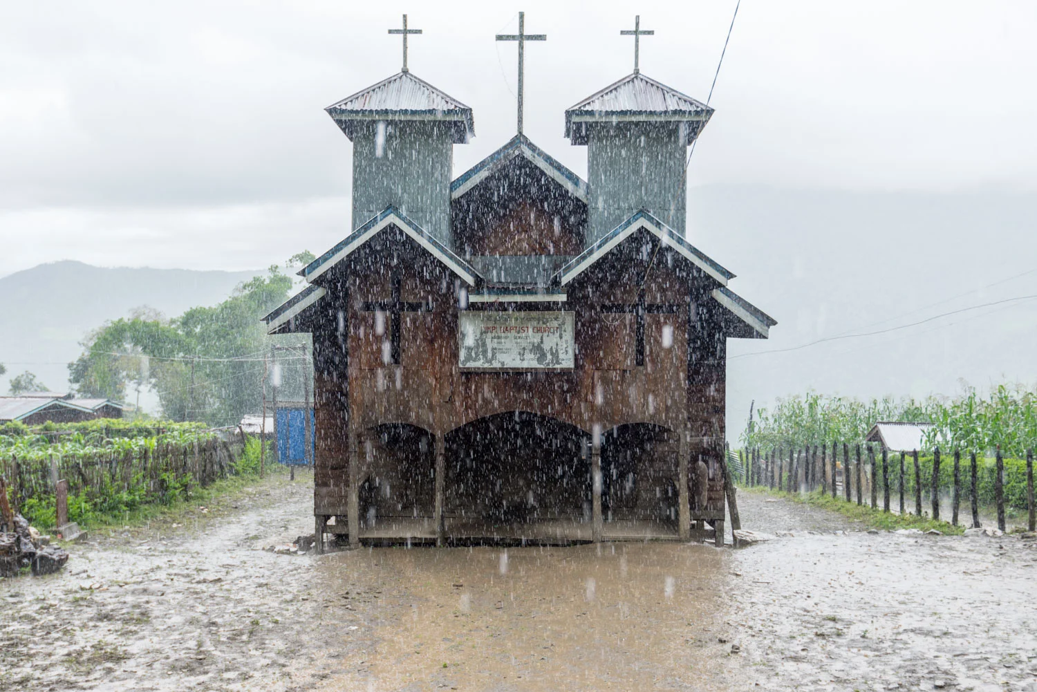 Rain falls in Dimpi