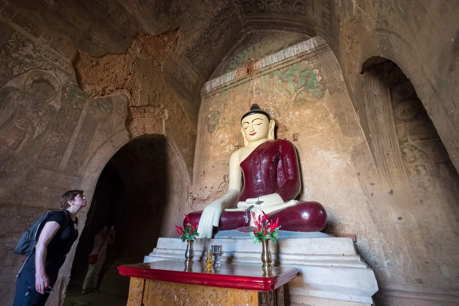 Bagan pagoda interior