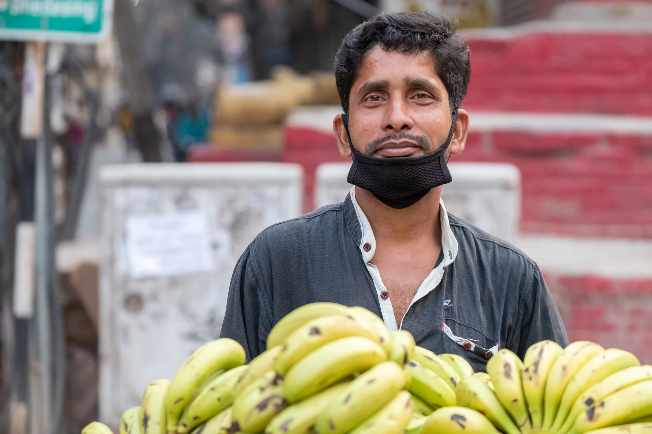 Kathmandu banana seller