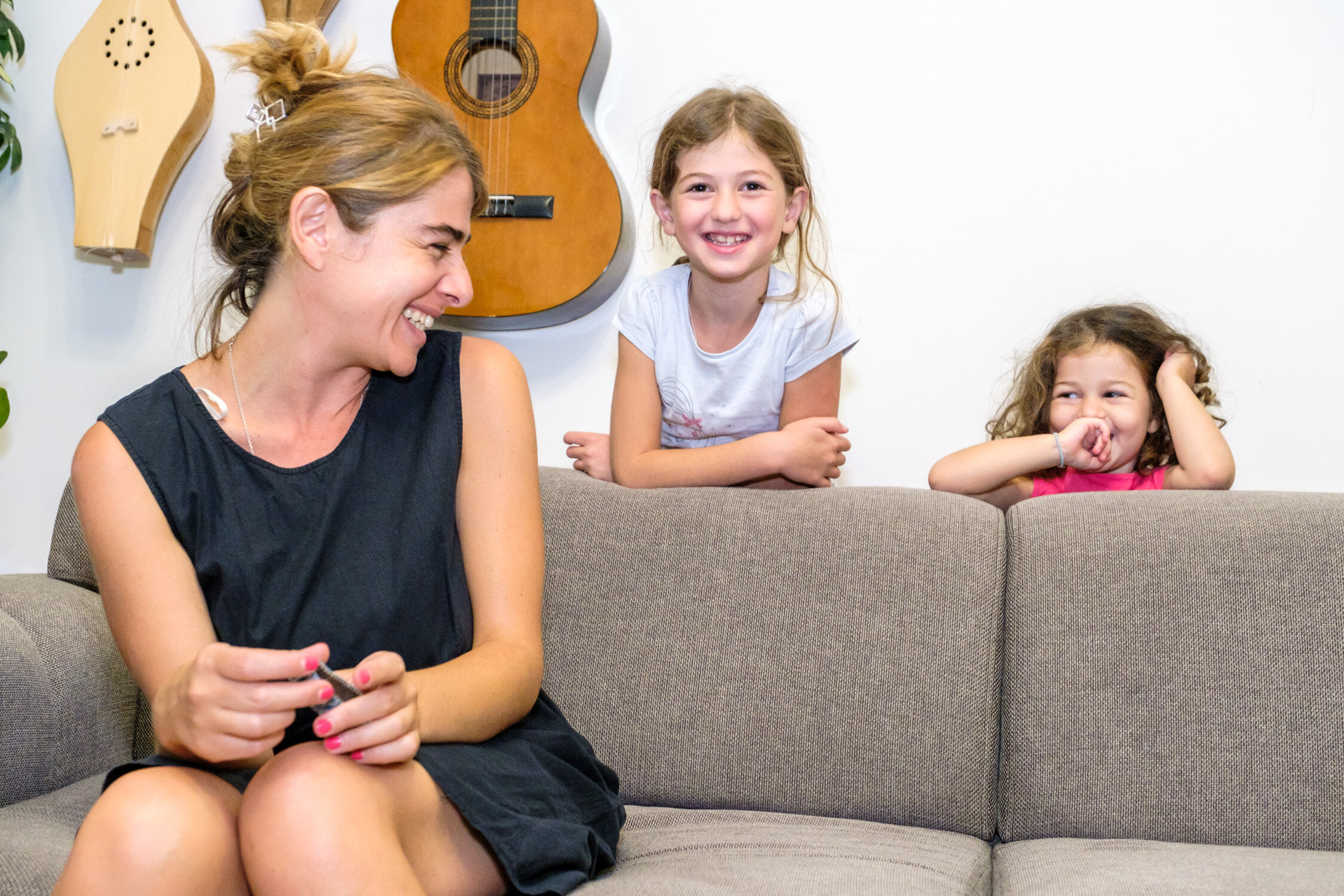 Mariam and her daughters Tinatin, 8, and Marta, 3