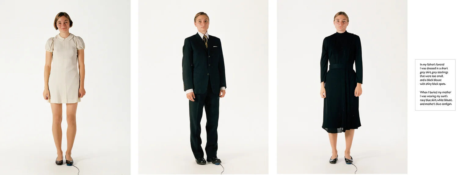 My mother's wedding dress, my father's wedding suit, my mother's funeral dress