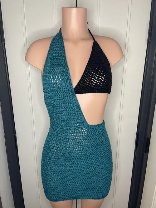 HALF AND HALF DRESS