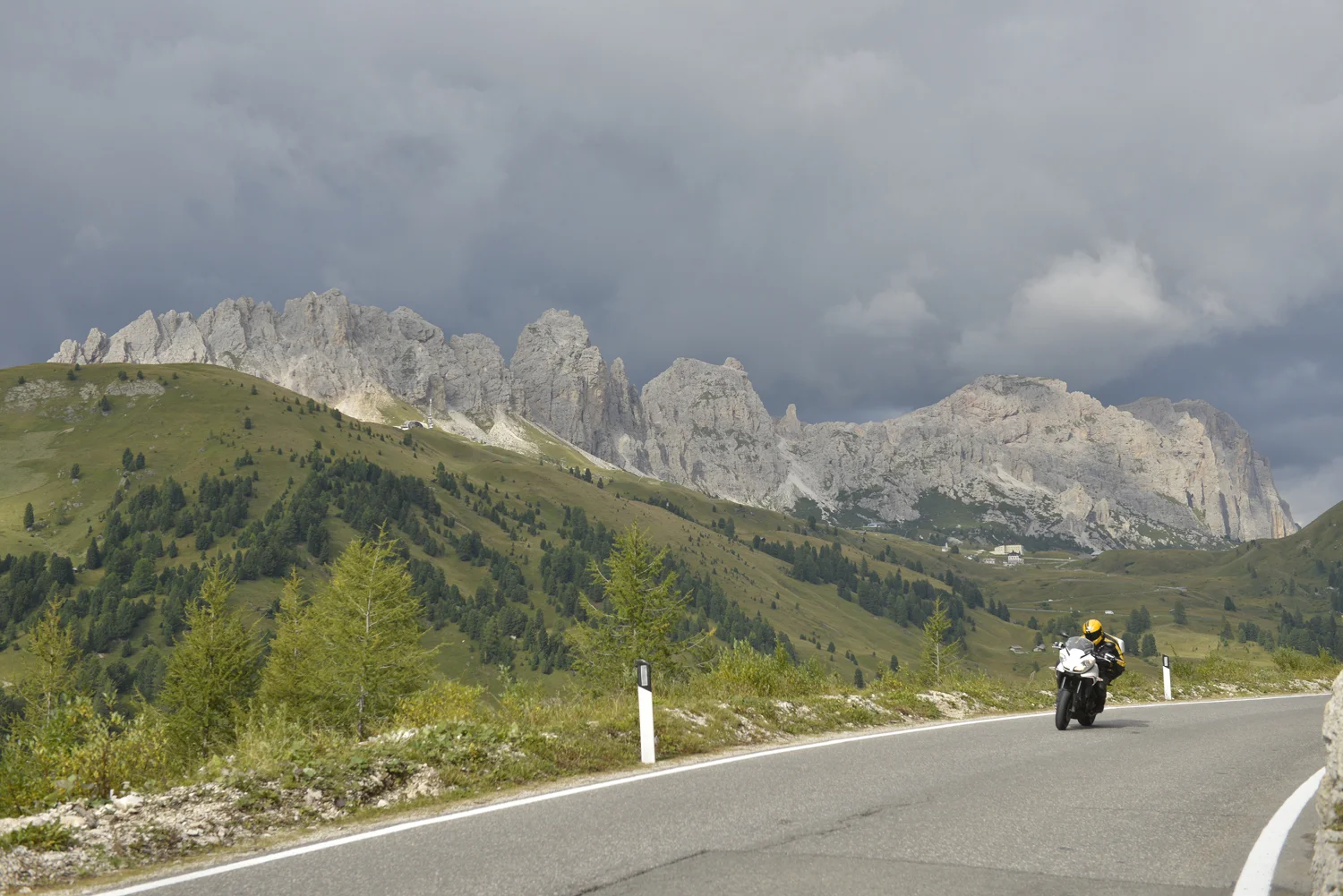 The Dolomites: just about the most scenic place to ride a bike. This is Passo Gardena