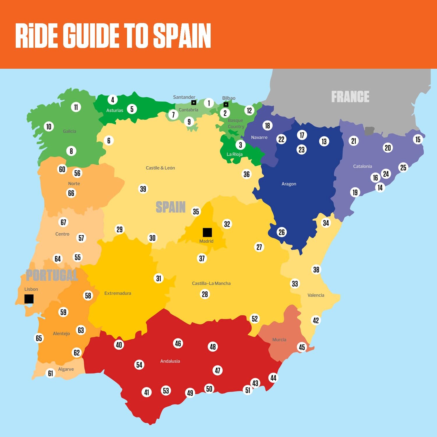 RiDE Guide to motorcycle touring routes in Spain and Portugal