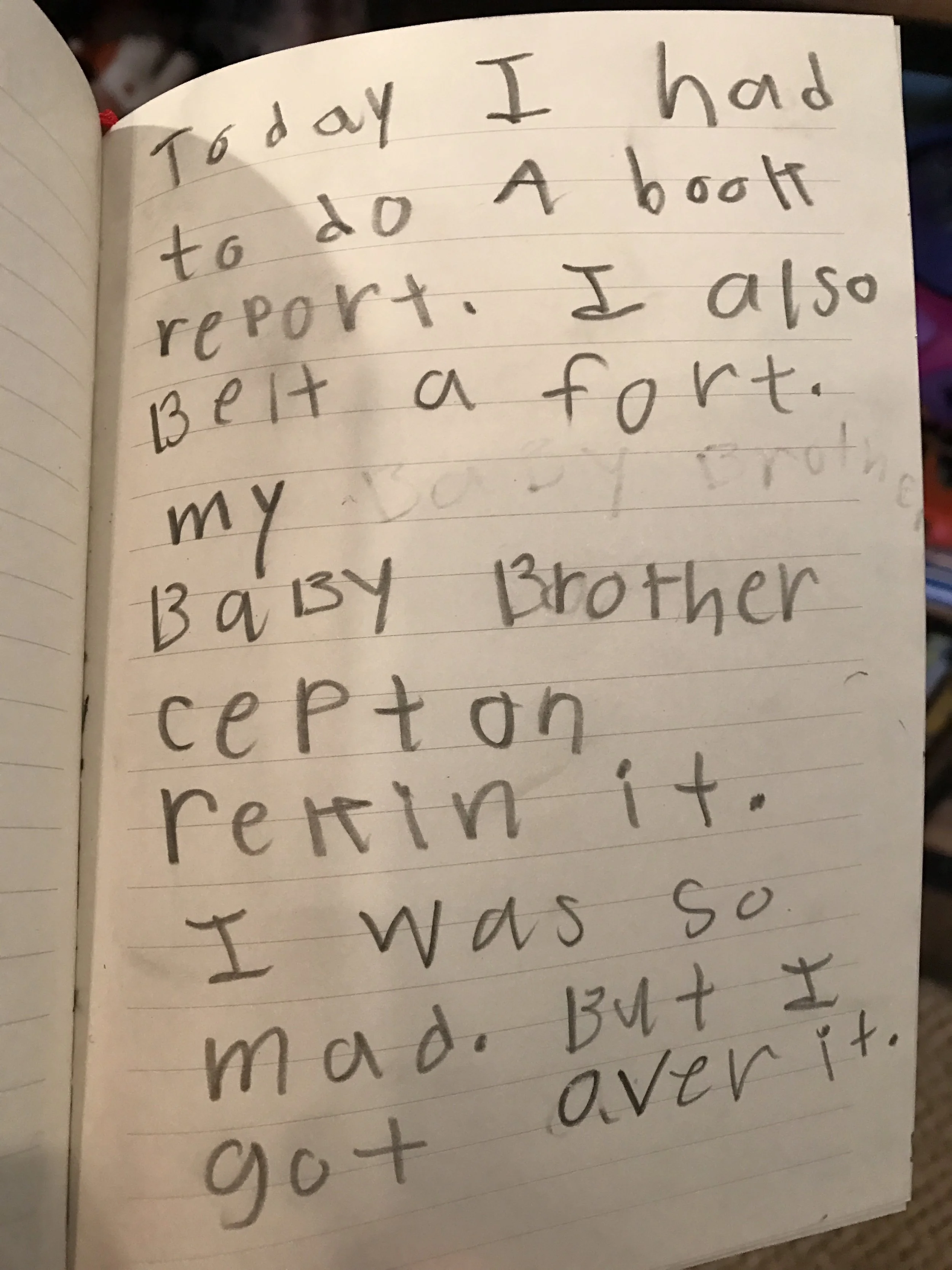 Little brothers. Always "rekin" things. 