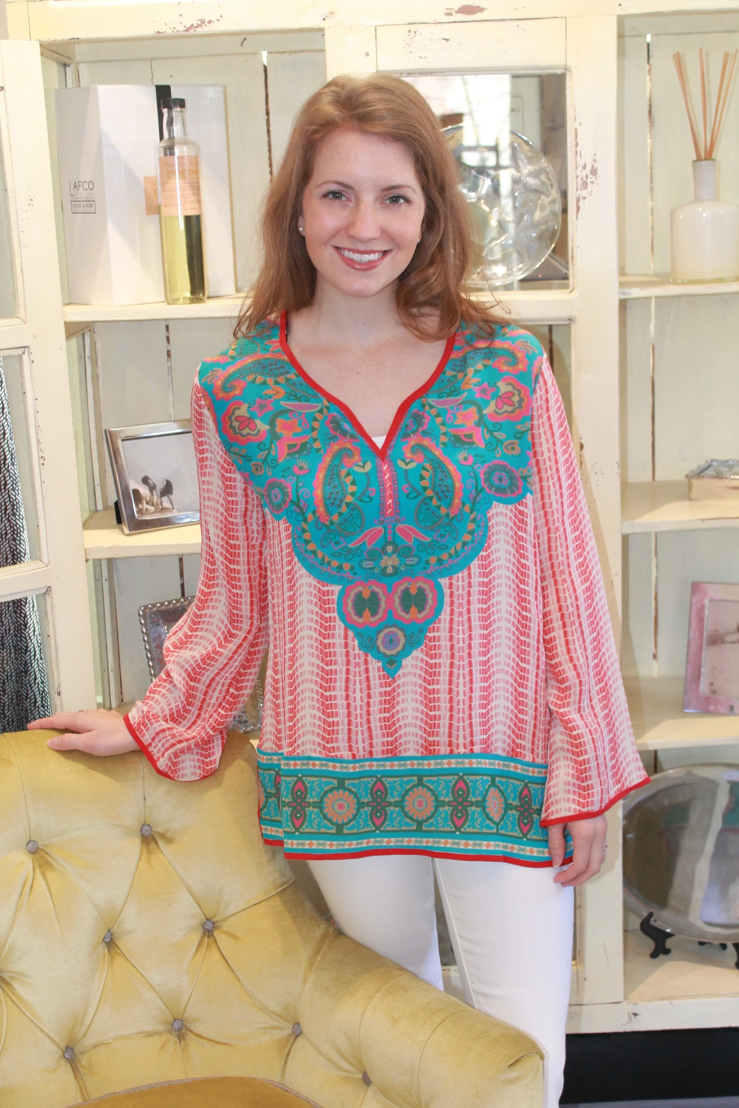 Tolani Monica Red Top