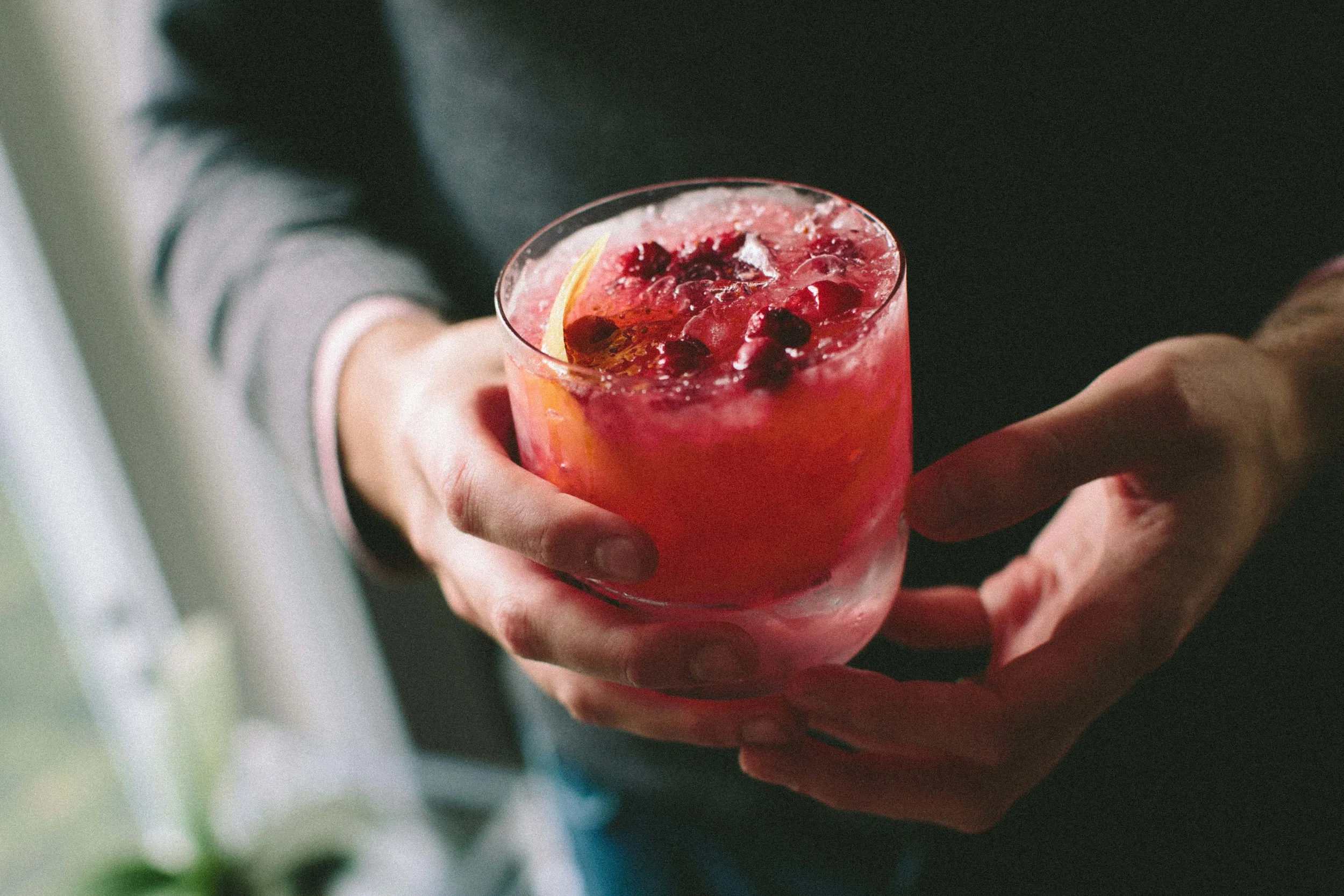 Cranberry Ginger Whiskey Smash | athoughtforfood.net @athoughtforfood