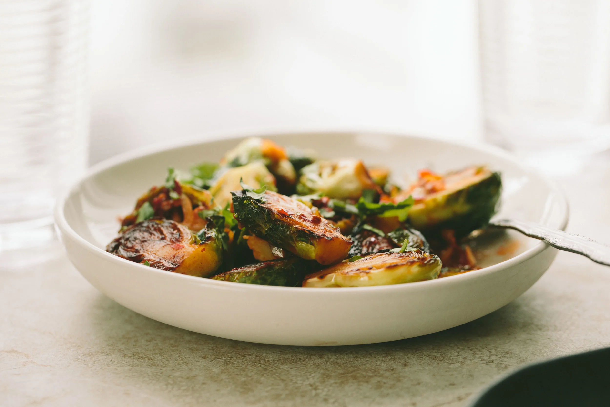 Thai Braised Brussels Sprouts | A Thought For Food