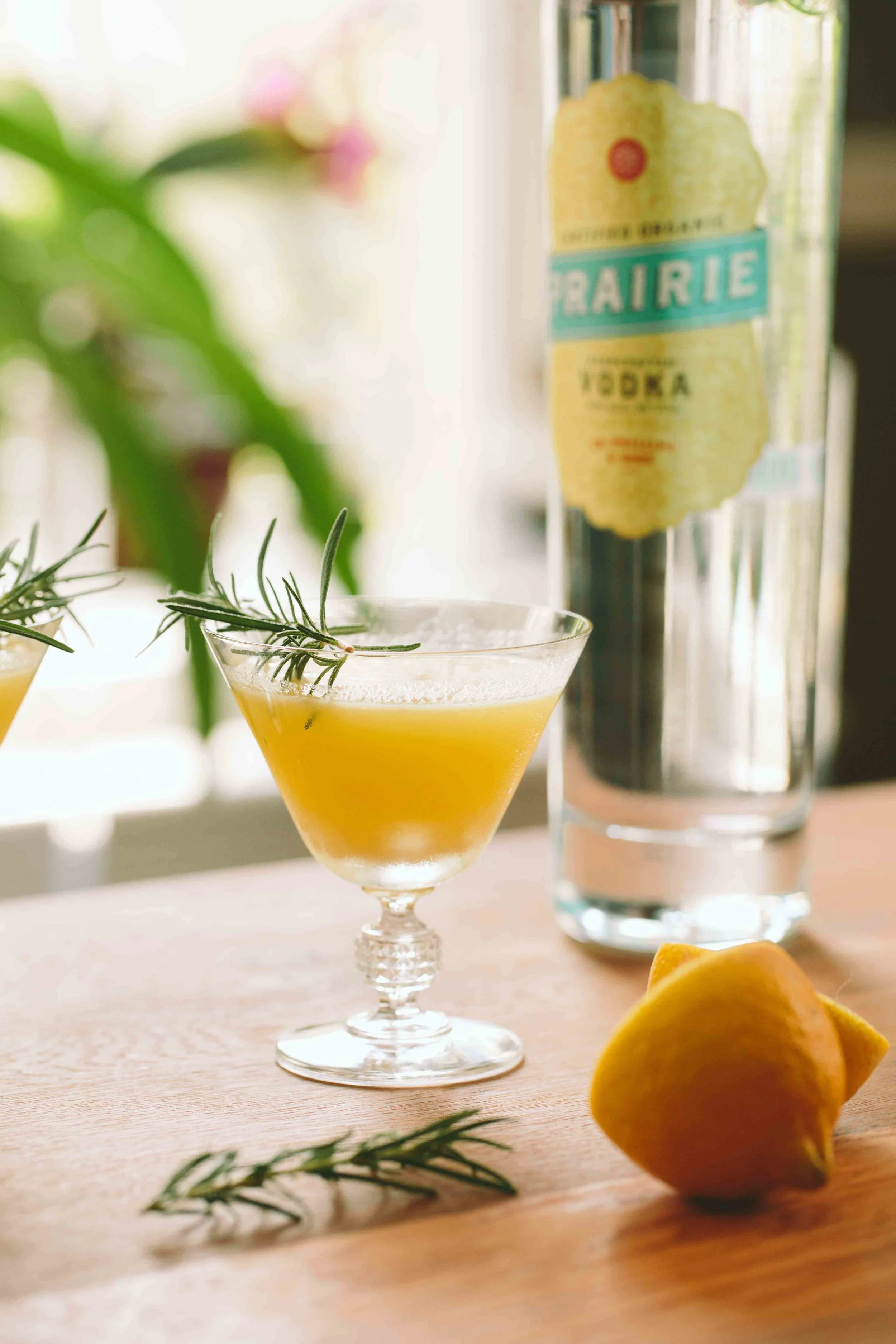 Golden Beet, Vodka, + Rosemary Cocktail | A Thought For Food