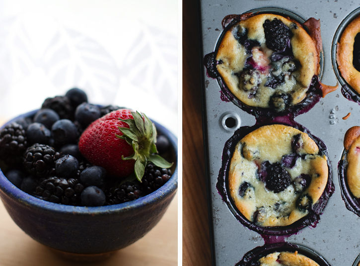 Honey, Ricotta and Berry Muffins