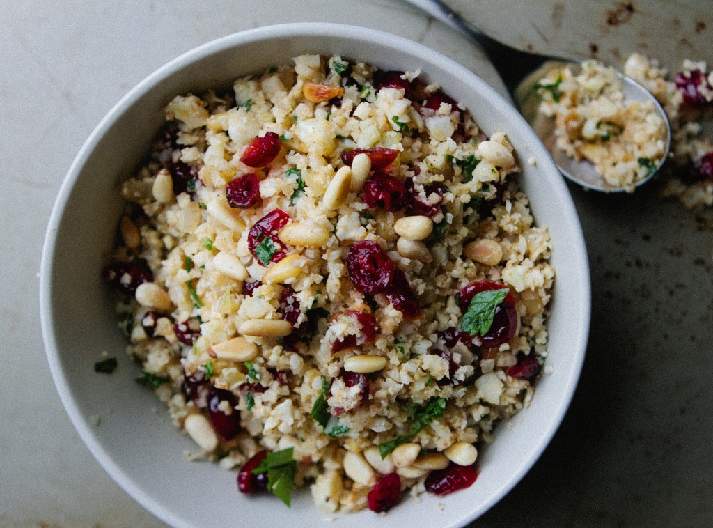 Cauliflower “Couscous” from A Thought For Food #glutenfree #vegetarian #recipe