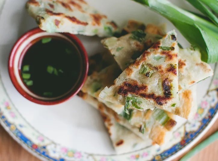 Spring Garlic Pancakes