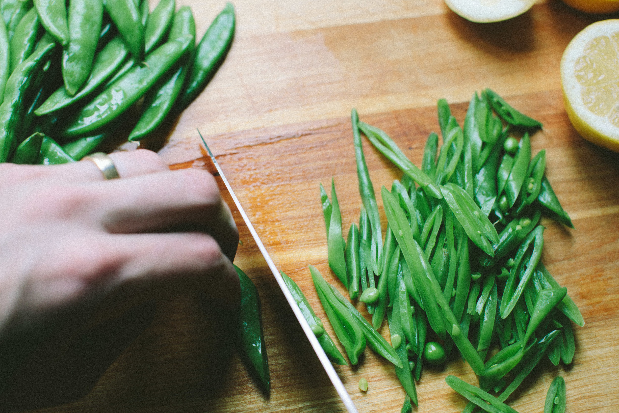 Snap Pea and Feta Salad — A Thought For Food