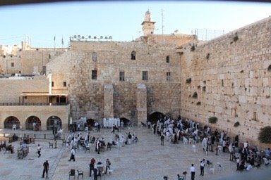 WAILING WALL - sometimes called the WESTERN WALL