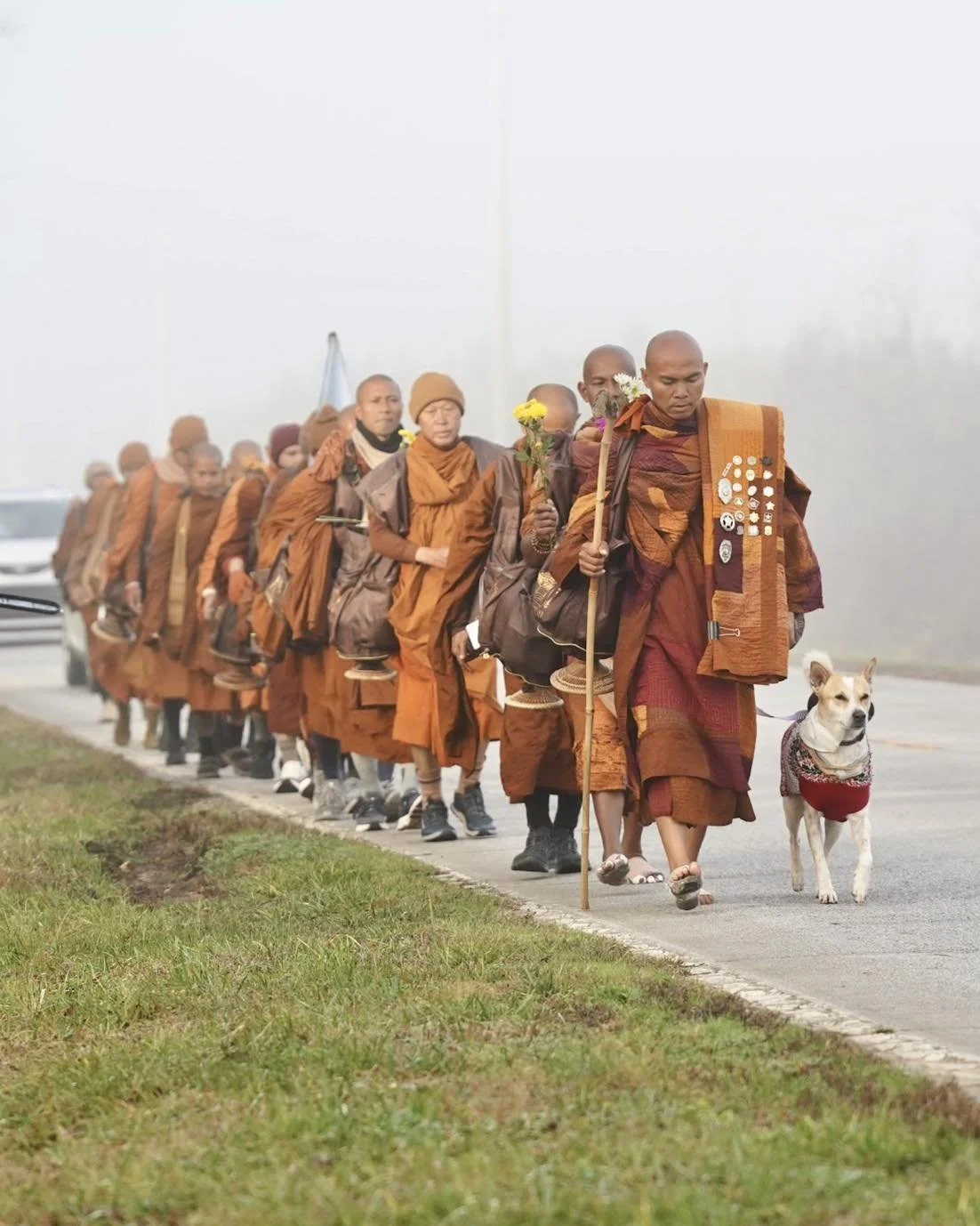 Buddhist Monks ‘Walk for Peace’