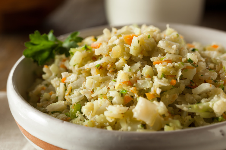 CauliRice: tasty, filling and low in calories.