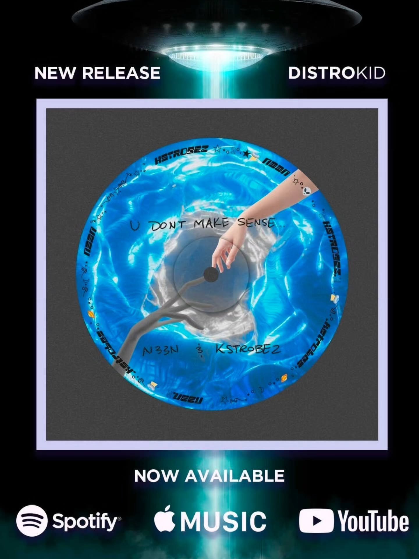 U DON'T MAKE SENSE IS OUT EVERYWHERE NOWWWW 🛸 

This song is about loving someone who feels foreign to you, but wanting to break down the barriers of communication and connect anyway. Heavily inspired by the movies Arrival &amp; Contact 👽

I feel s