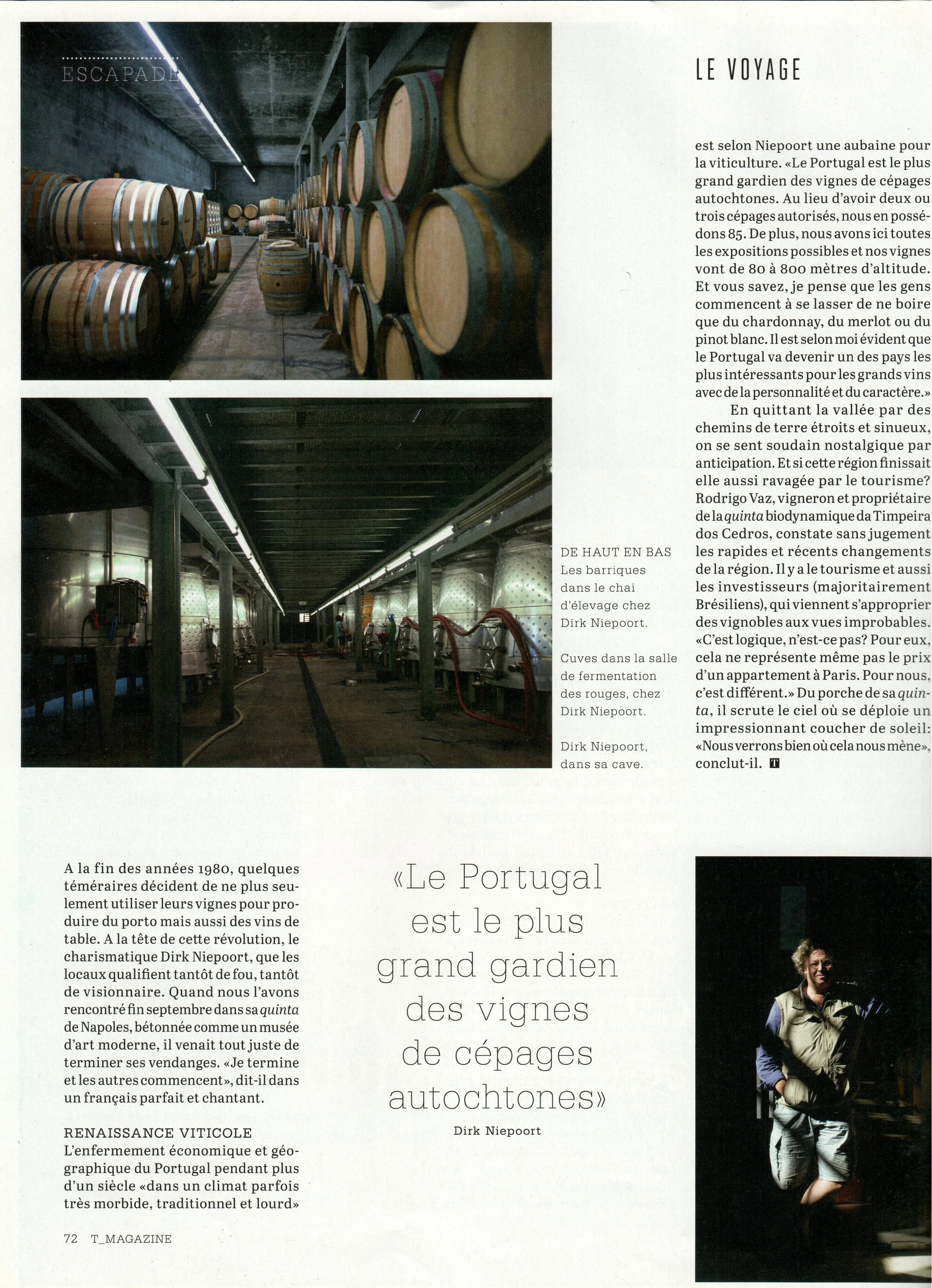 Photojournalism Assignment shot by me for Le Temps, Swiss Newspaper about the Douro Valley