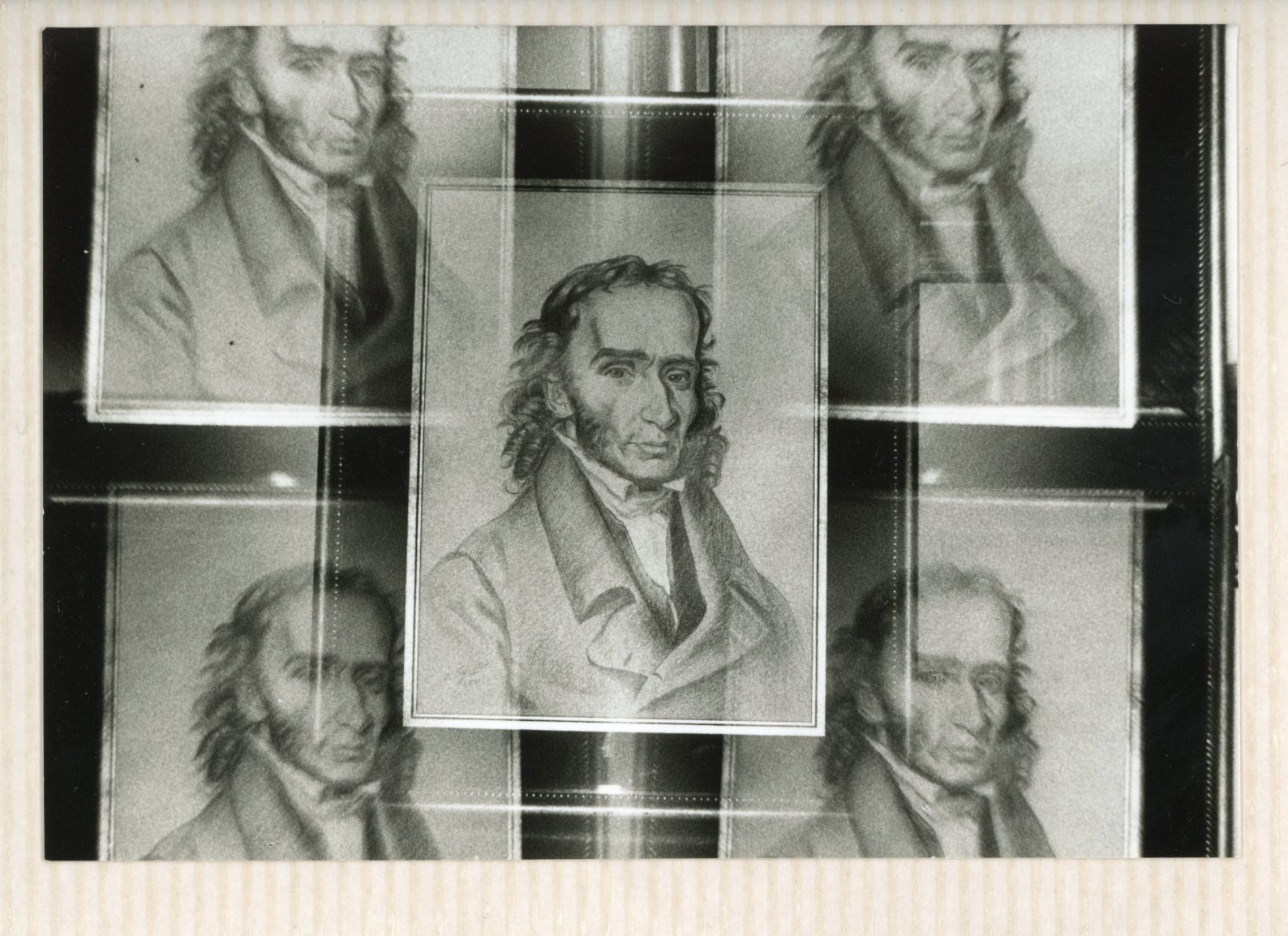  My father’s first  photographs as a teenager were of paintings of Niccolo Paganini in the Paganini wall. 1970’s.  