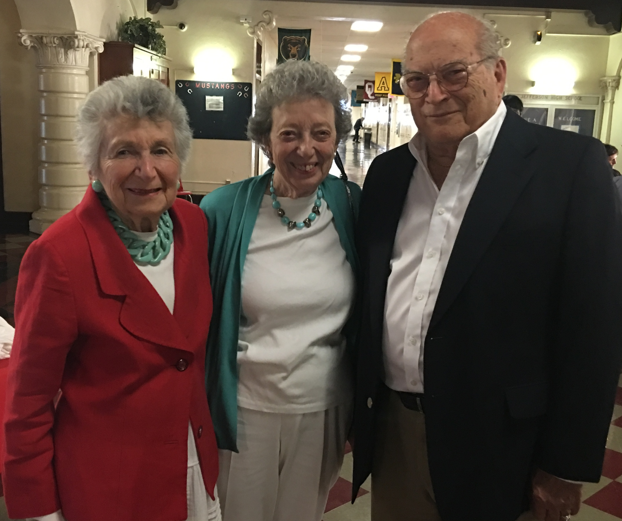 Marcia with her sister and Executive Producer, Judge Rose Spector and Morris Spector. 