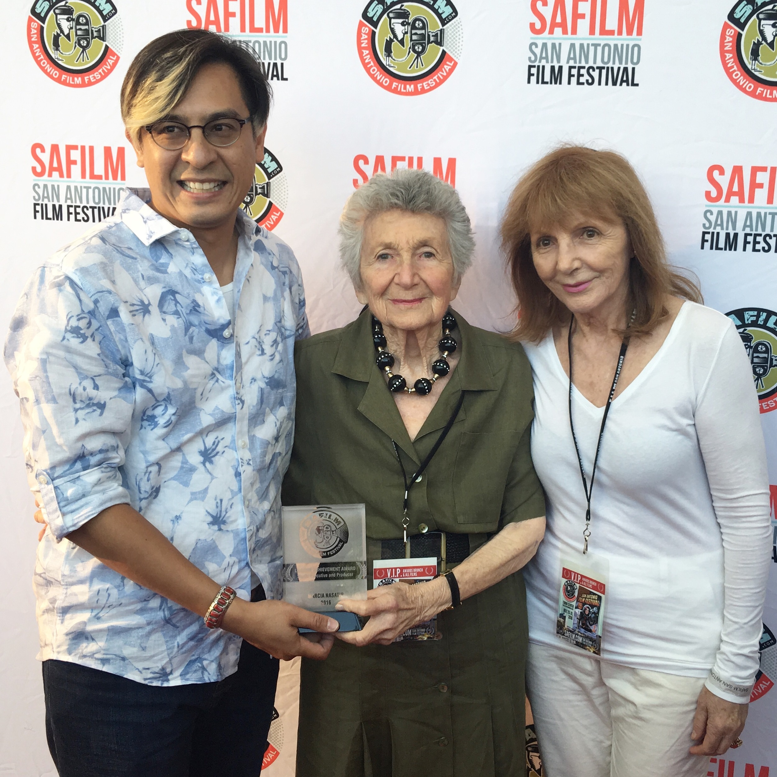 Adam Rocha, Marcia Nasatir and Director Anne Goursaud