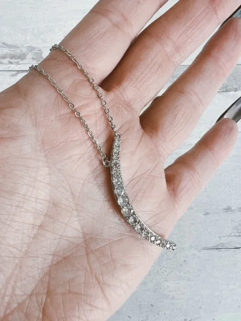 18k Sapphire Moon Chain- silver