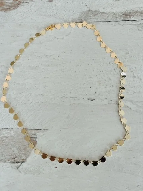 18k Heart Choker