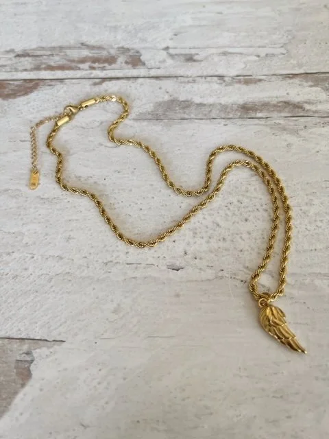 18k Angel Wing Chains