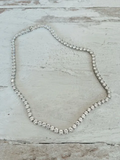 New 18k Sapphire Chunky Tennis Chain