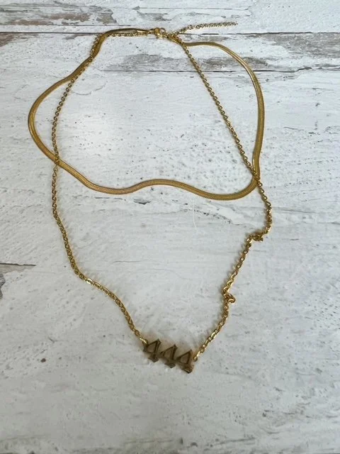 18k Angel Number Duo Chain