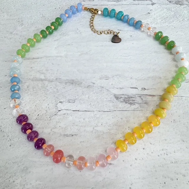 Chakras Beaded Choker