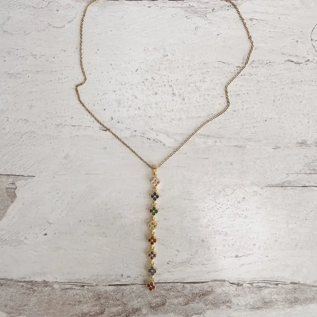 Micro Chakras Rounded Cross Chain