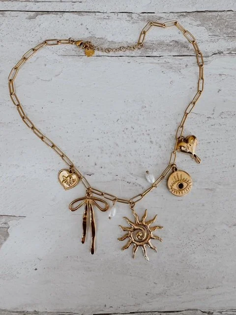 Sun Charmed Link Chain