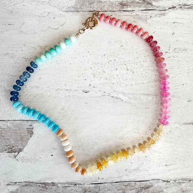 Rainbow Beaded Chain